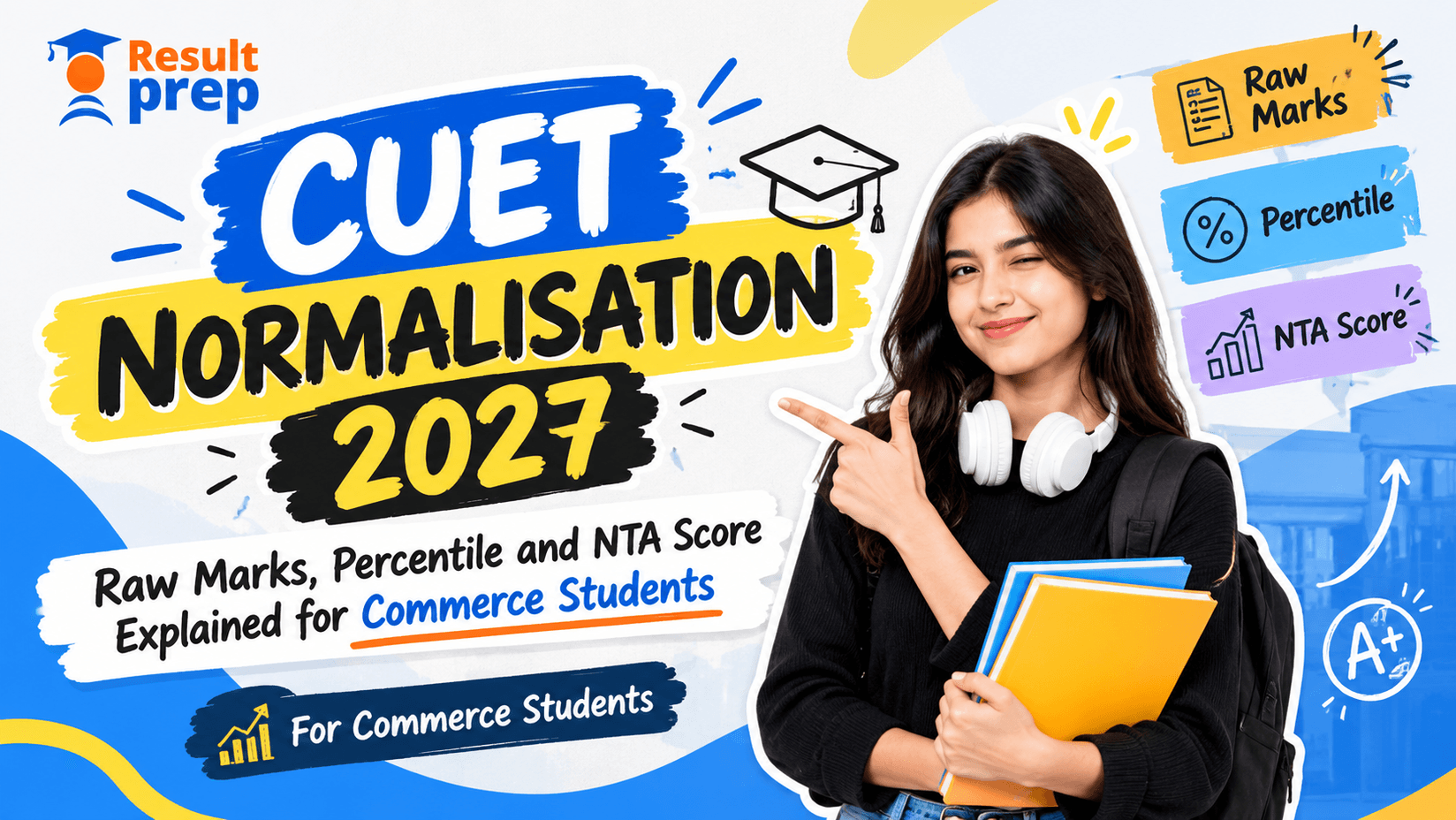 CUET Normalisation 2027: Raw Marks, Percentile and NTA Score Explained for Commerce Students